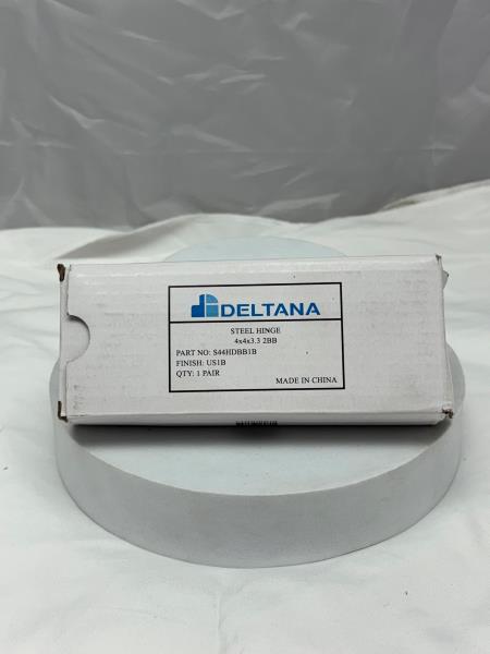 Deltana S44HDBB1B 4" x 4" Square Steel Hinge Black HD Ball Bearing