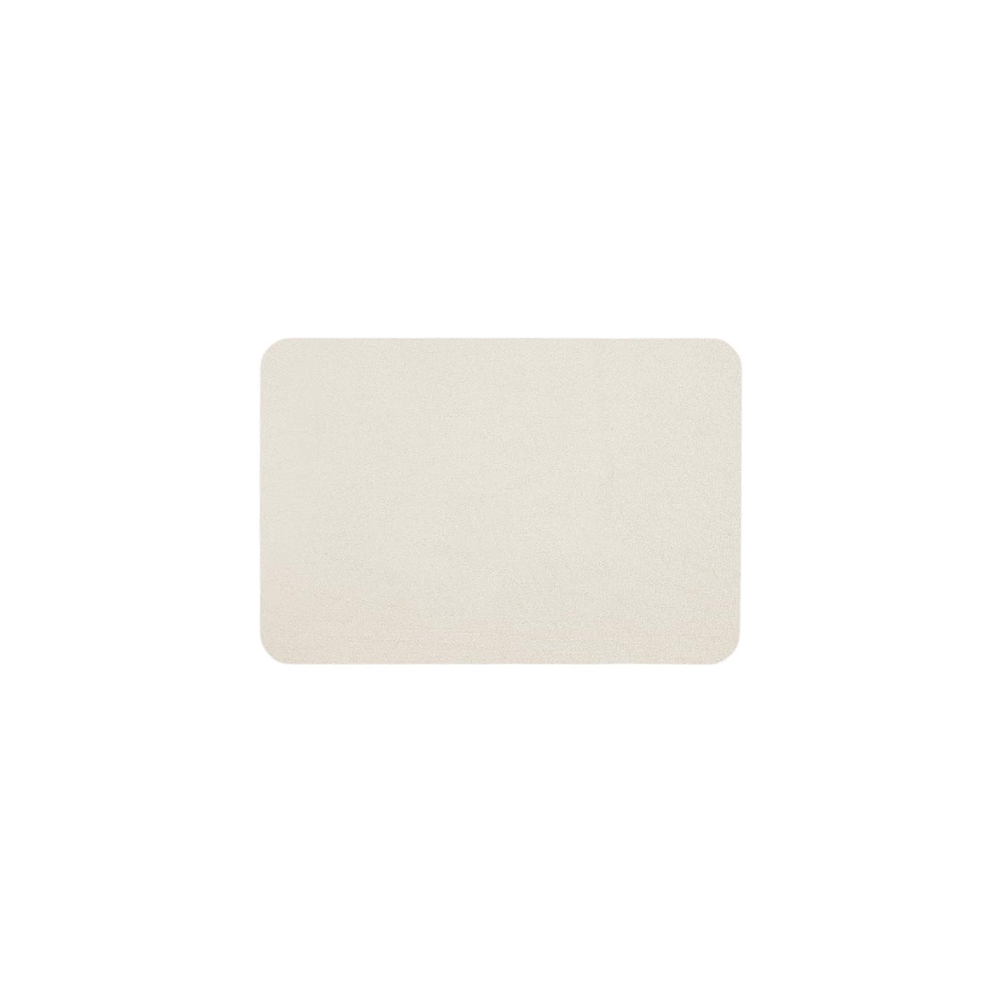 TYUU White Bath Mat, Bathroom Rugs Non Slip Washable Thin Absorbent Quick Dry Bath Mat Fits Under Door Bathroom Floor Mat Perfect for Bath, Shower, or Sink 24"x36" White