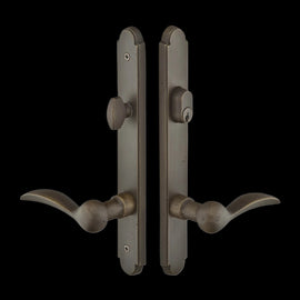 NEW Emtek Bronze Multi Point Trim Lever Set Door Handles Right Handed