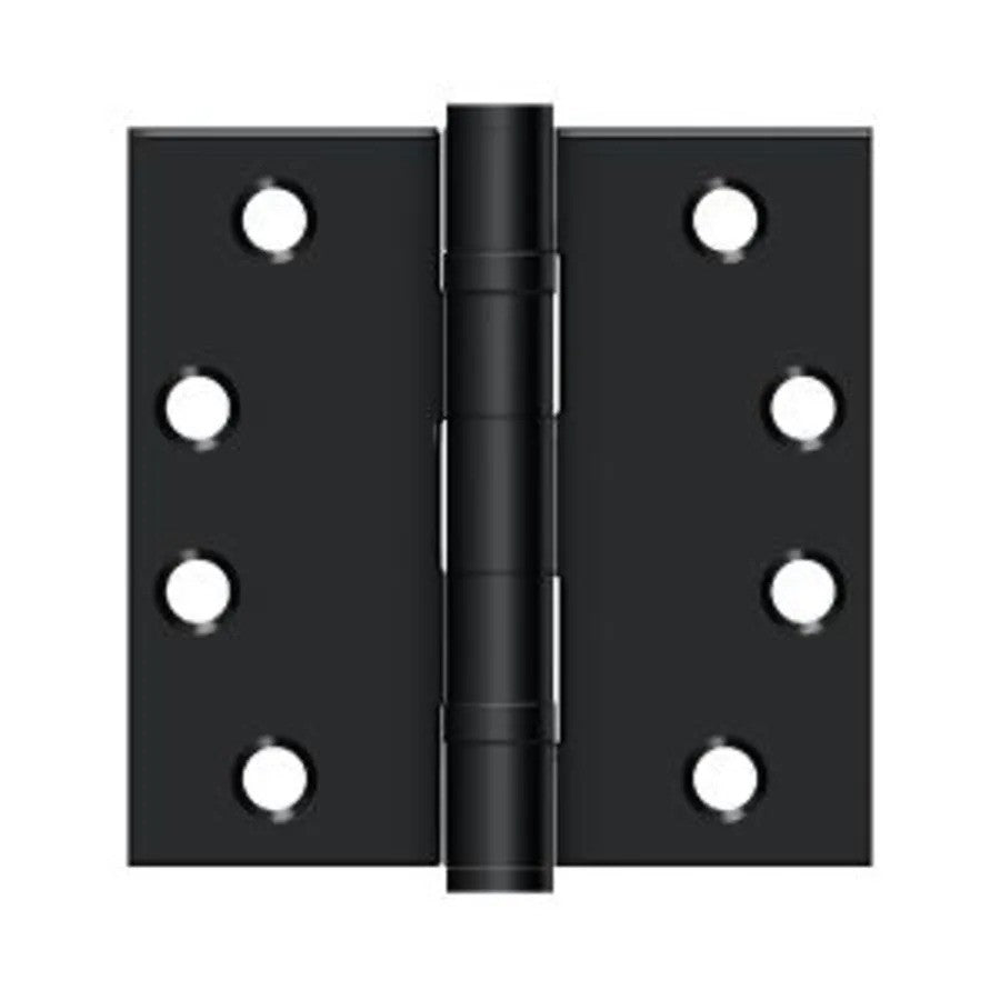 NEW Deltana Black 4X4 Square Corner Ball Bearing Mortise Hinge - Landmark Auction Co