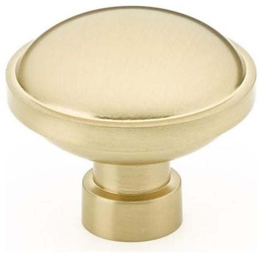 Emtek Brandt 1-3/4" Mushroom Cabinet Knob, Satin Brass (86696US4)