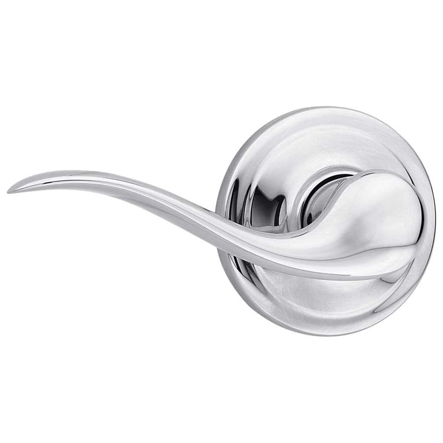 NEW KWIKSET TUSTIN LEFT HANDED NON TURNING POLISHED CHROME LEVER DOOR HANDLE - Landmark Auction Co