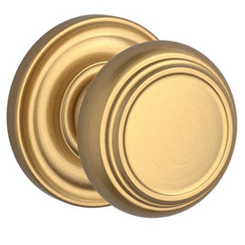 NEW Baldwin Passage Door Knob Round Rose Brass Lifetime Satin