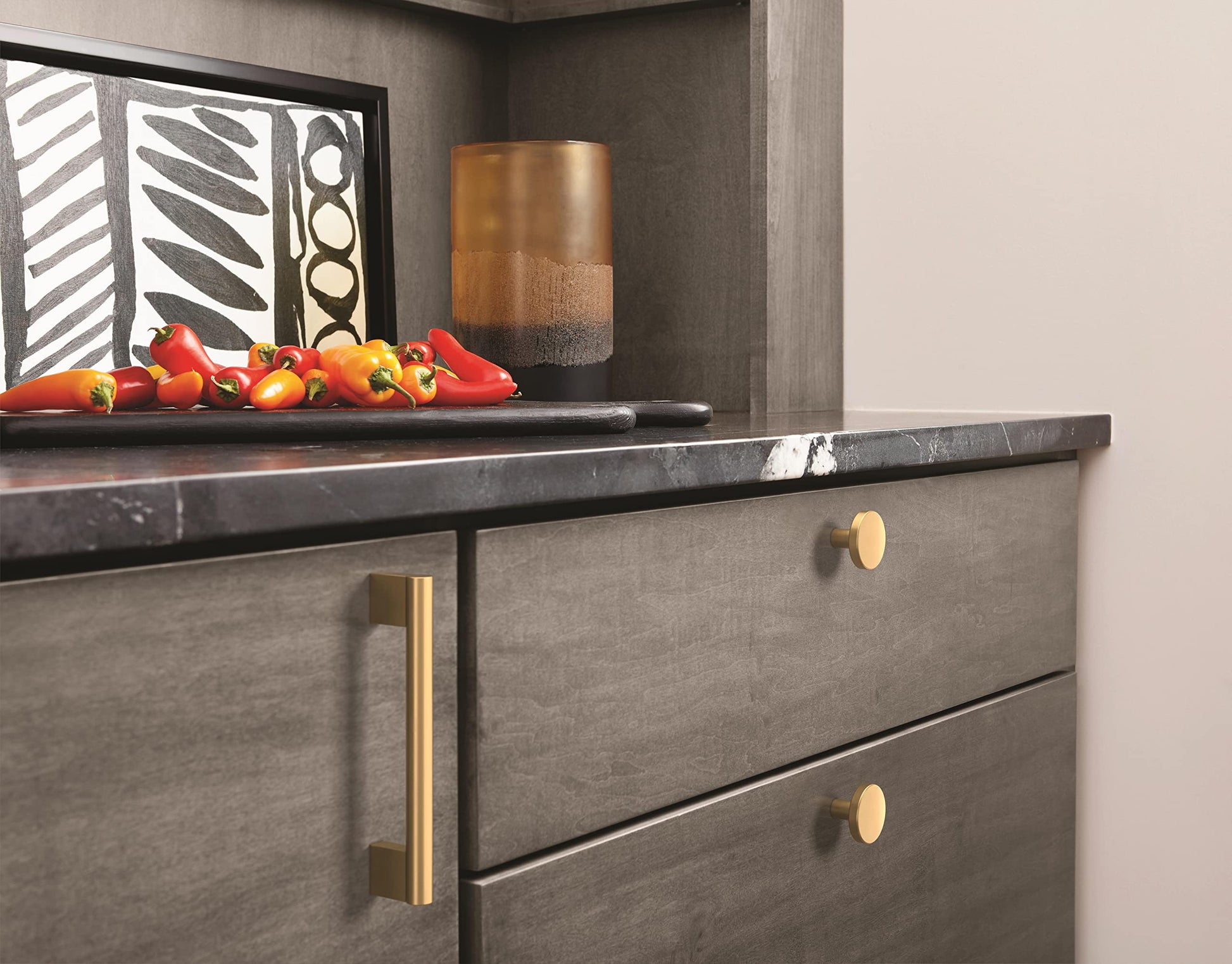 Amerock Versa 1-3/8" (35mm) Champagne Bronze Cabinet Knob