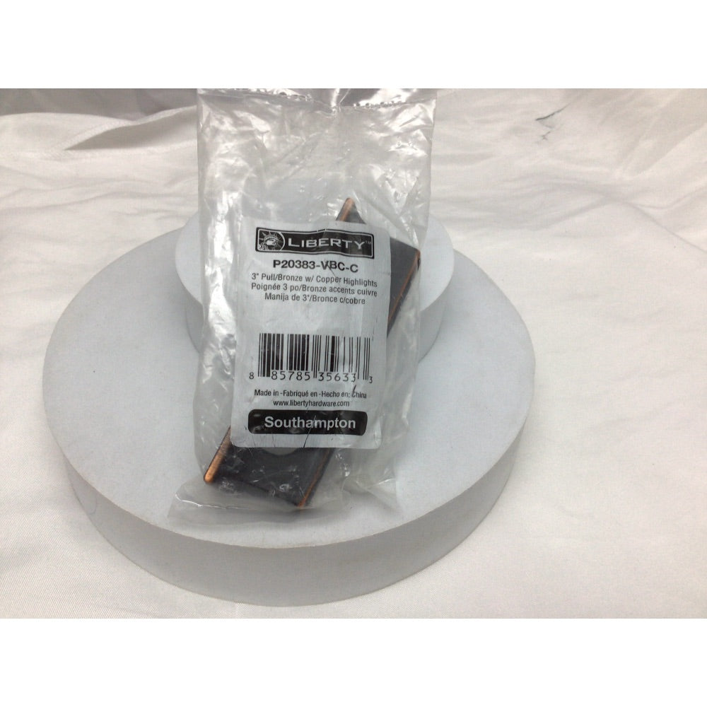 Liberty 3" Cabinet Handle Pull Bronze w/ Copper Highlights P20383-VBC-C