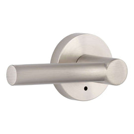 Miseno Elkton Round Rod Privacy Door Lever Set Satin Nickel Finish Indoor Use