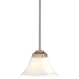 Minka Lavery Agilis 1 Light 5" Wide Mini Pendant with Lamina Blanca Glass Shade