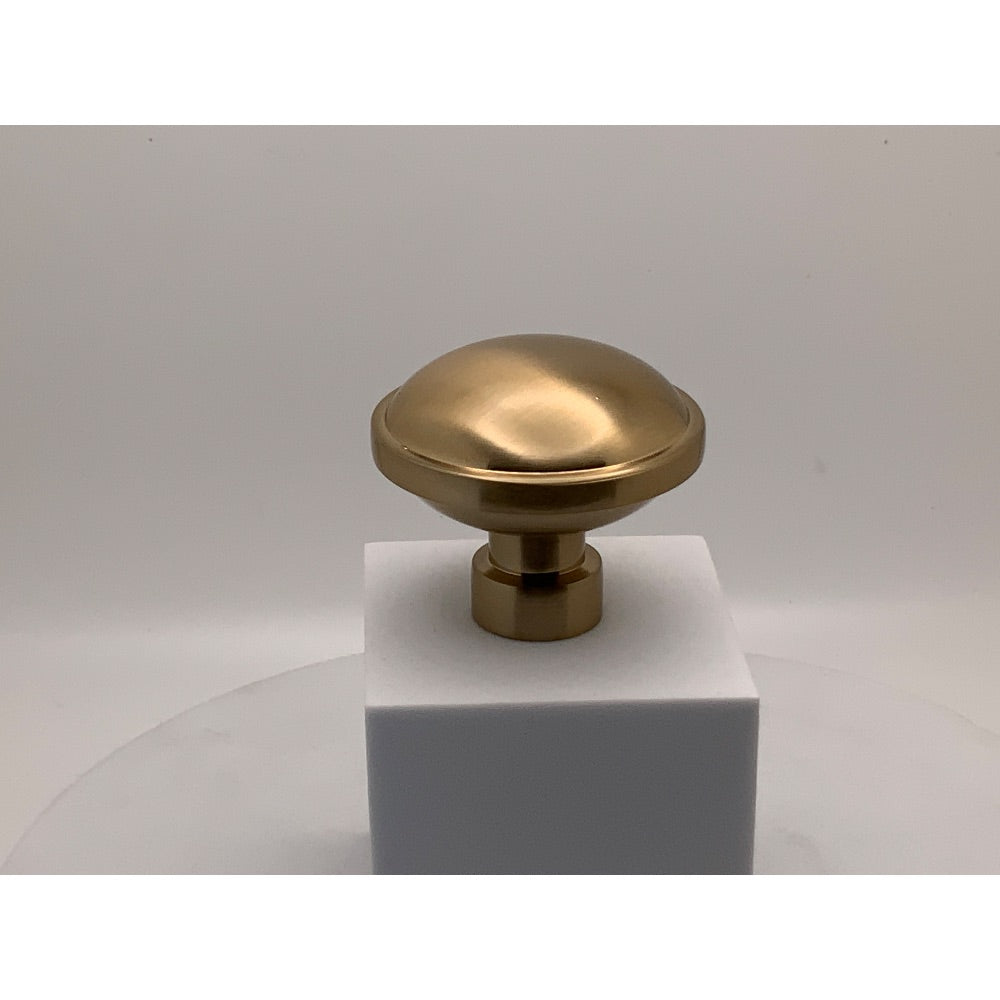 Emtek Brandt 1-3/4" Mushroom Cabinet Knob, Satin Brass (86696US4)