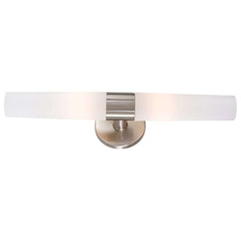 NEW Kovacs Saber 2 Chrome Dual Light Modern Wall Sconce Frosted Glass