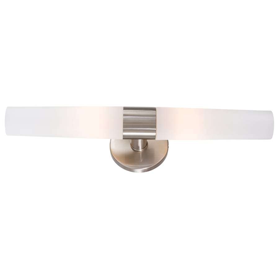 NEW Kovacs Saber 2 Chrome Dual Light Modern Wall Sconce Frosted Glass - Landmark Auction Co