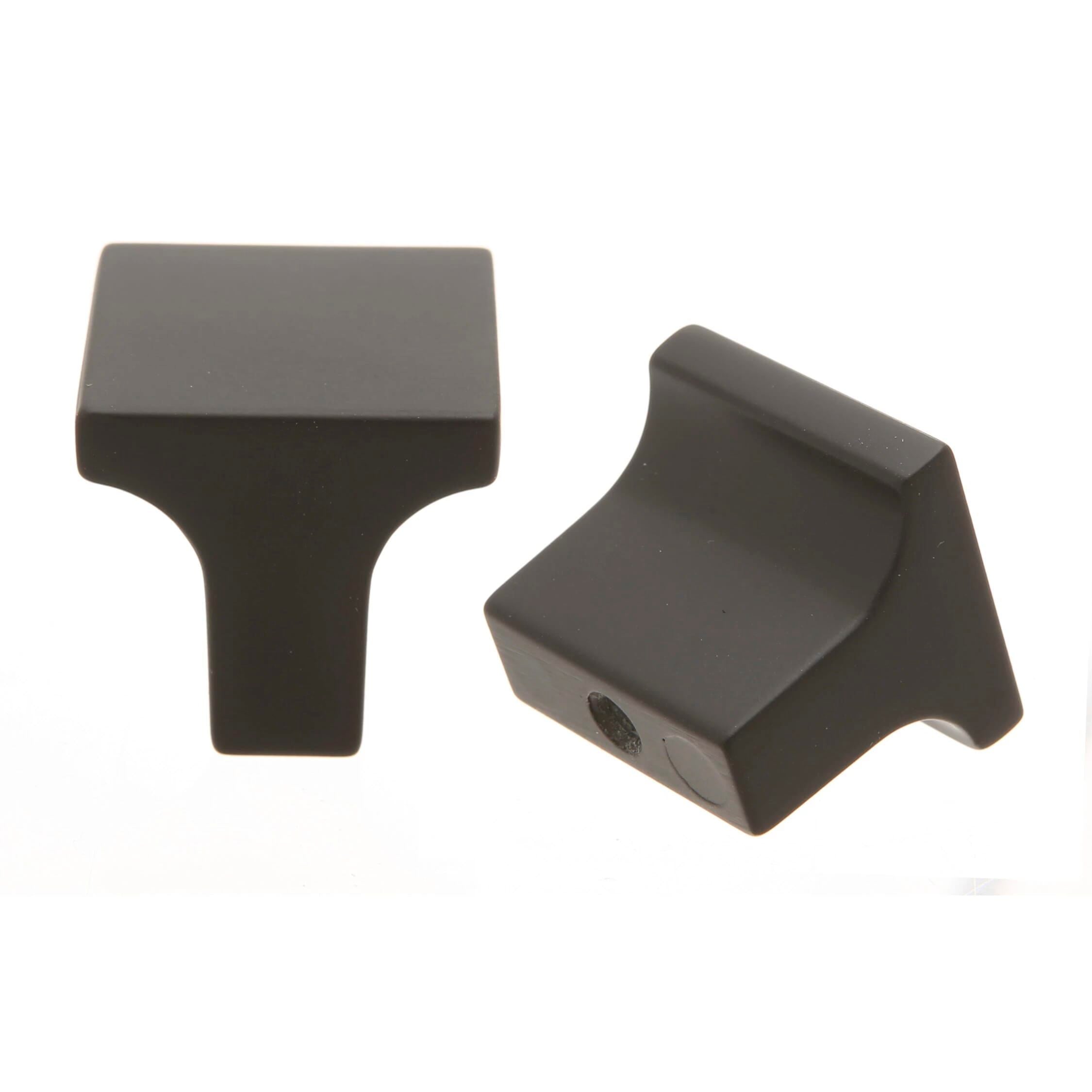 NEW Pride Matte Black Square Hardware Drawer Modern Knob - Landmark Auction Co