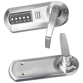 NEW Kaba Satin Chrome Keypad Lever Handle Door Lock