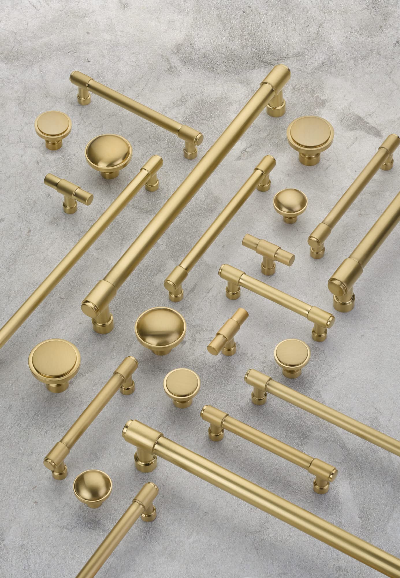 Emtek Brandt 1-3/4" Mushroom Cabinet Knob, Satin Brass (86696US4)