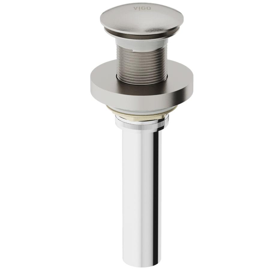 NEW VIGO VG07000BN Brushed Nickel Pop Up Drain Assembly No Overflow 1 3/4 Inch - Landmark Auction Co