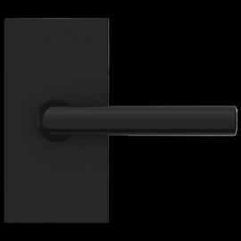 NEW Baldwin Satin Black Lever Modern Rectangular Door Handle