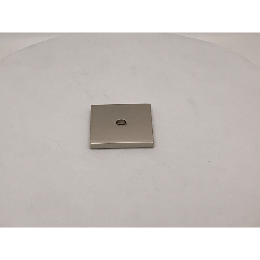Amerock Ladera 1-3/16" Square Cabinet Knob Backplate, Polished Nickel