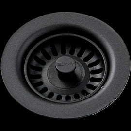 NEW Elkay LKQS35BK Black Removable Basket Sink Strainer Round Modern