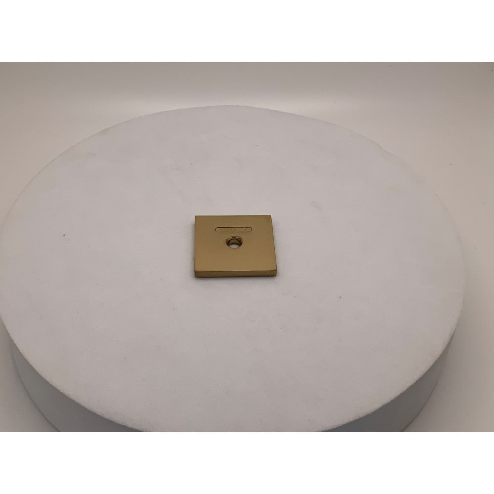 Amerock Ladera 1-3/16" Square Cabinet Knob Backplate, Champagne Bronze