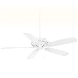 NEW MinkaAire Sunseeker White 60 Inch 5 Blade Indoor Outdoor Ceiling Fan F532