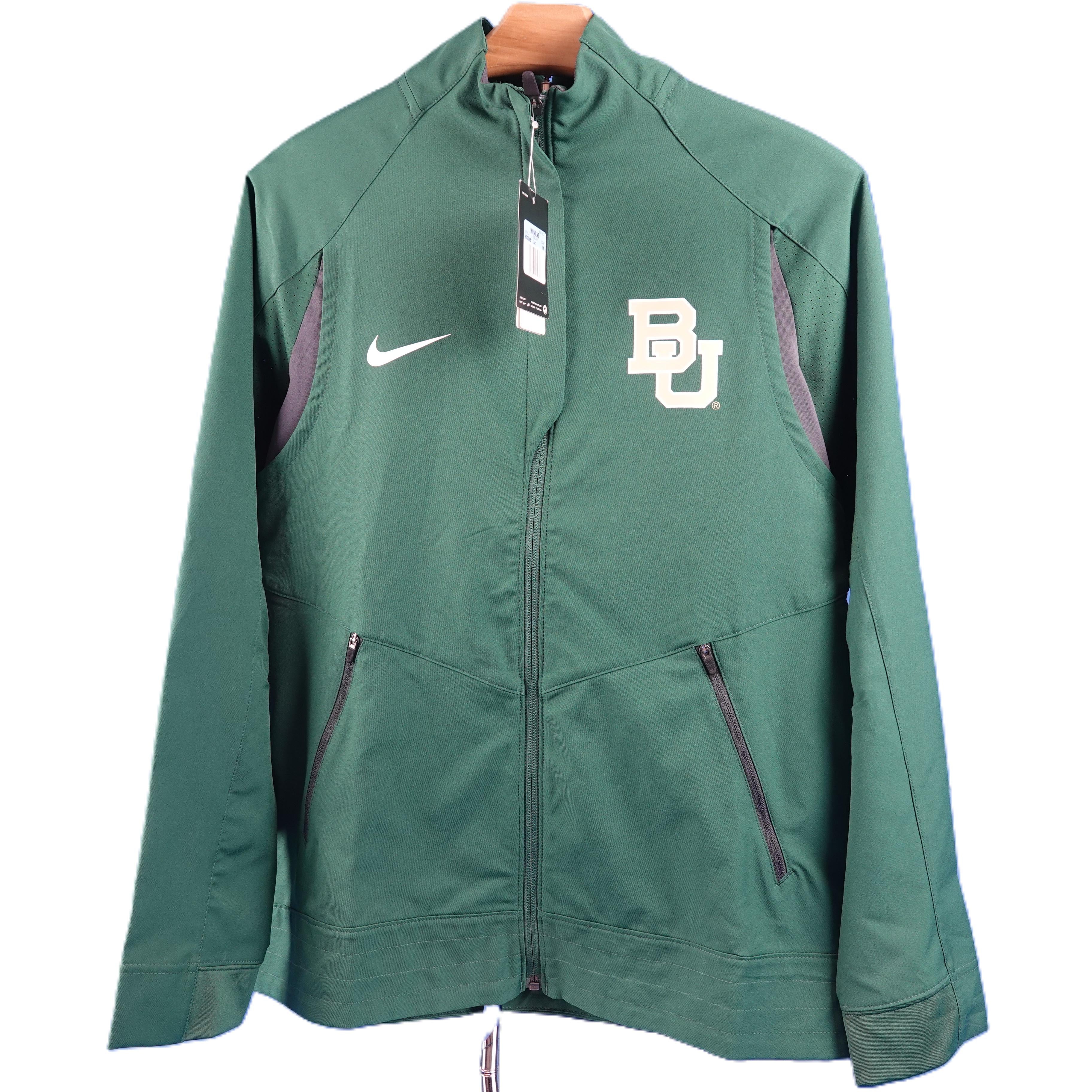 NEW NIKE BAYLOR BEARS WOMENS FULL ZIP BASKETBALL JACKET GREEN 802348 341 MEDIUM - Landmark Auction Co