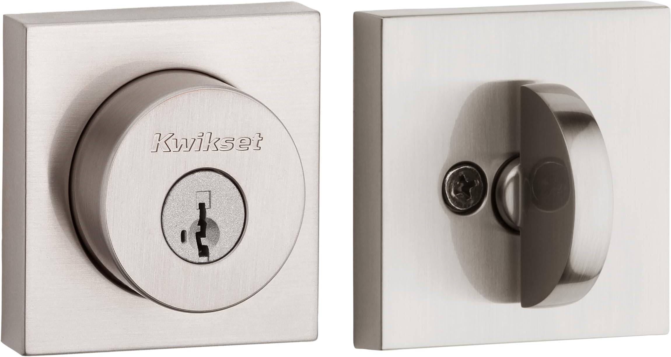NEW Kwikset Halifax Lock Satin Nickel Pick Resistant SmartKey Security - Landmark Auction Co