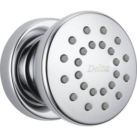 NEW DELTA 50102 CHROME ROUND BODY SPRAY SINGLE FUNCTION SHOWER JET TILT ADJUST