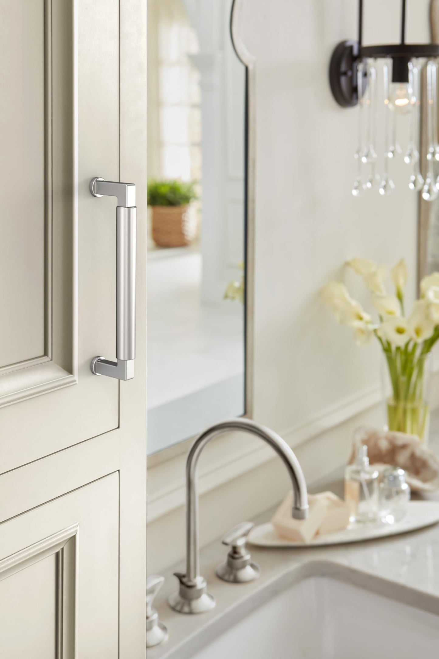 Amerock Balon 5-1/16" Polished Chrome Cabinet Pull, BP3748426