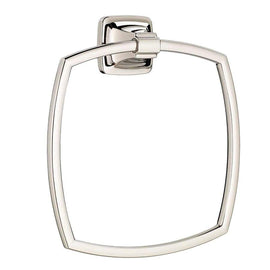 NEW AMERICAN STANDARD TOWNSEND 7353190013 POLISHED NICKEL SQUARE BASE TOWEL RING