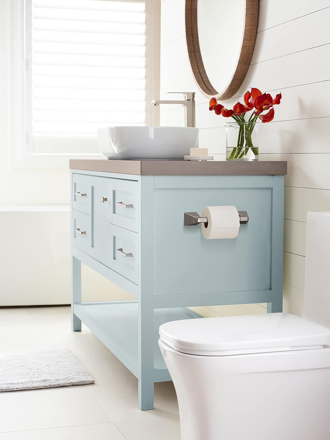 Amerock Blackrock 3-3/4" Cabinet Pull – Satin Nickel