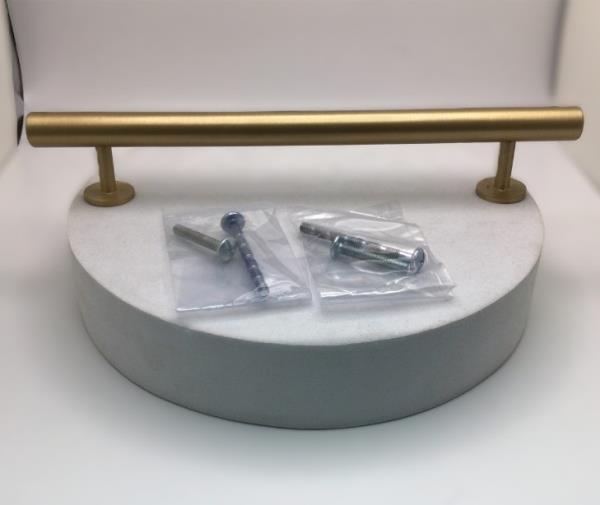 Signature Hardware Diehl 8" Satin Brass Adjustable Cabinet Bar Pull