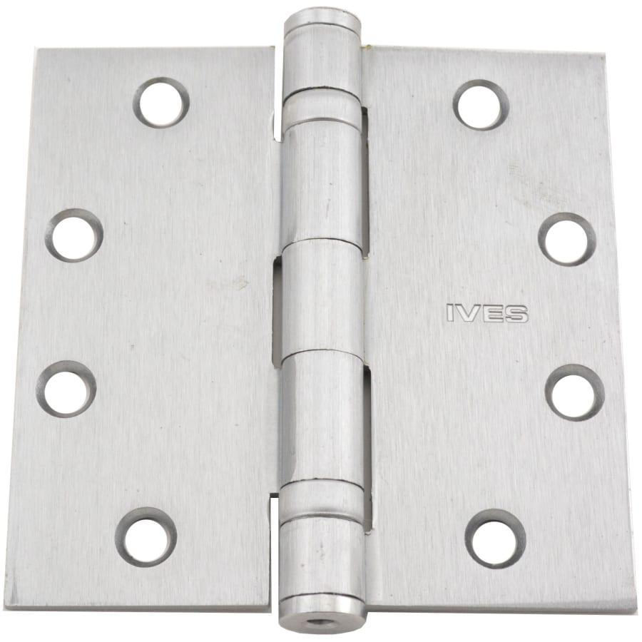 NEW Ives Satin Chrome 4 Inch Square Corner Butt Hinge Set Of 4 - Landmark Auction Co