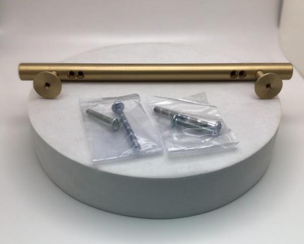 Signature Hardware Diehl 8" Satin Brass Adjustable Cabinet Bar Pull