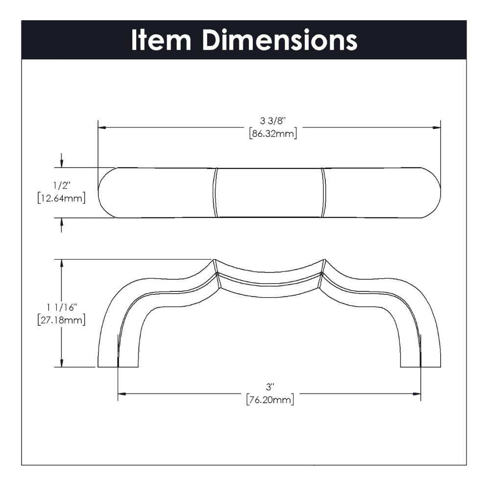 Belwith Keeler Trellis 3" Cabinet Pull, Brushed Golden Brass (B076139-BGB)