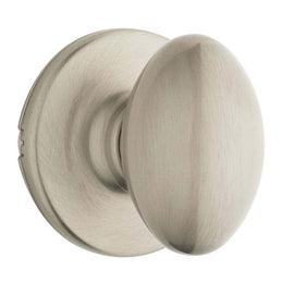 NEW Kwikset Satin Nickel Brushed Oval Passage Door Knob