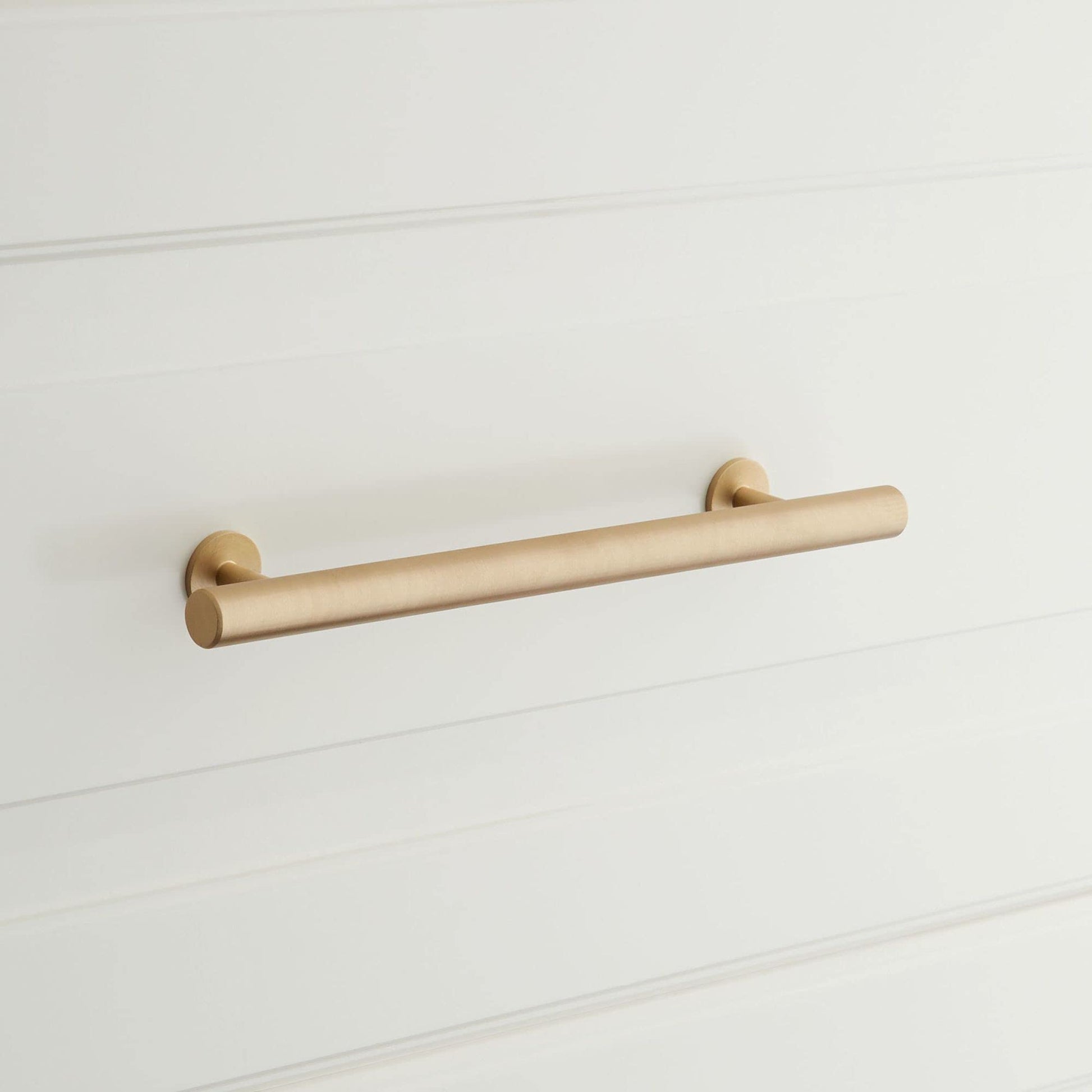 Signature Hardware Diehl 8" Satin Brass Adjustable Cabinet Bar Pull