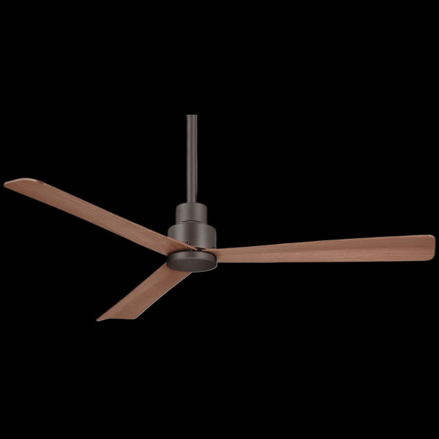 NEW MinkaAire 52 Silver Ceiling Fan Remote Energy Star Modern Indoor Outdoor - Landmark Auction Co