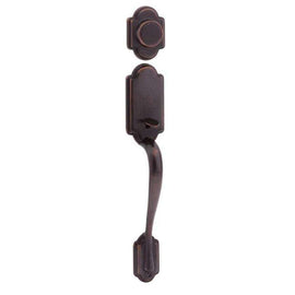 NEW Kwikset Arlington Venetian Bronze Handleset Exterior Dummy Door Handle Grip