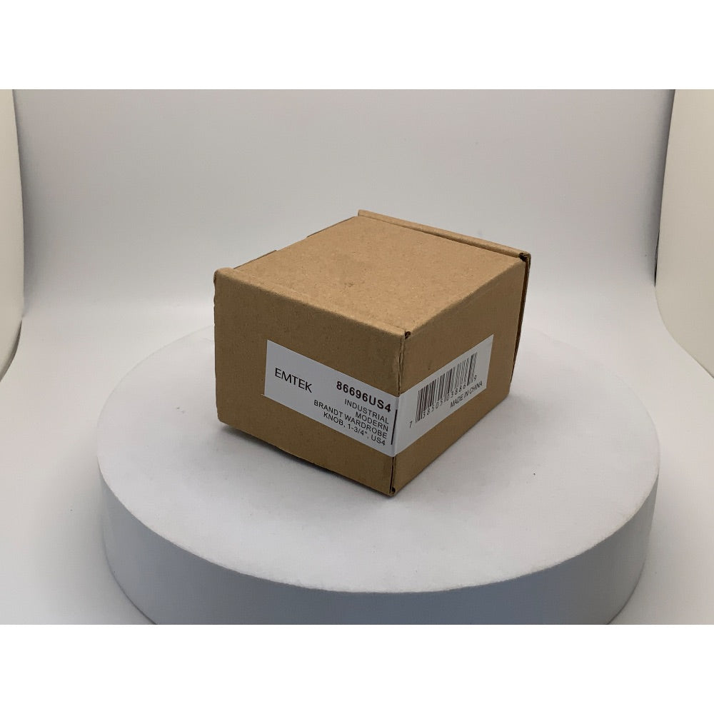 Emtek Brandt 1-3/4" Mushroom Cabinet Knob, Satin Brass (86696US4)