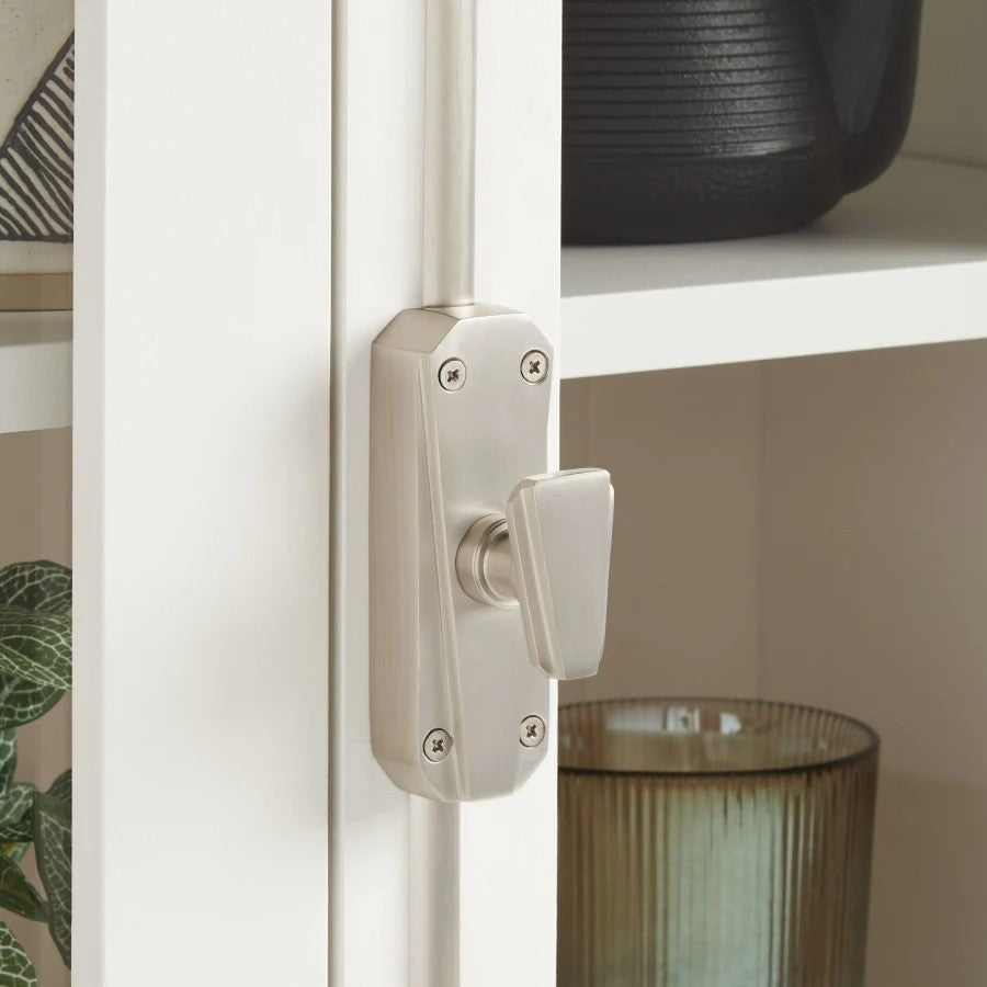 NEW Signature Hardware Brass Cremone Bolt Brushed Nickel 2 1/4 Doors - Landmark Auction Co