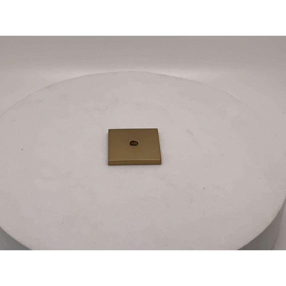 Amerock Ladera 1-3/16" Square Cabinet Knob Backplate, Champagne Bronze