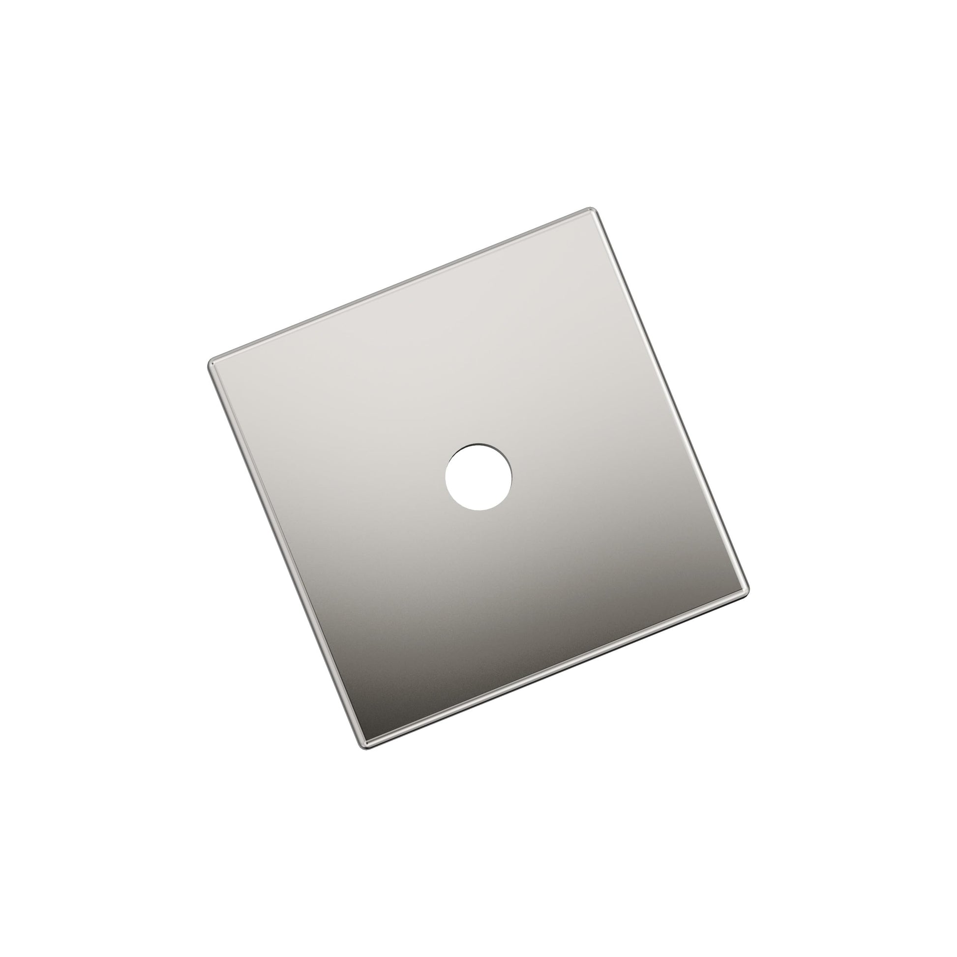 Amerock Ladera 1-3/16" Square Cabinet Knob Backplate, Polished Nickel