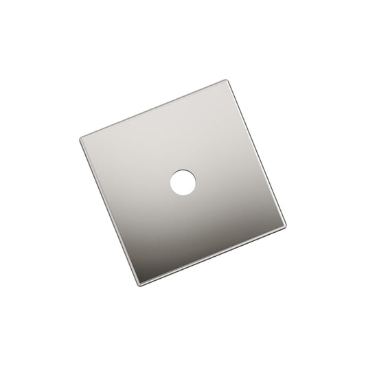 Amerock Ladera 1-3/16" Square Cabinet Knob Backplate, Polished Nickel