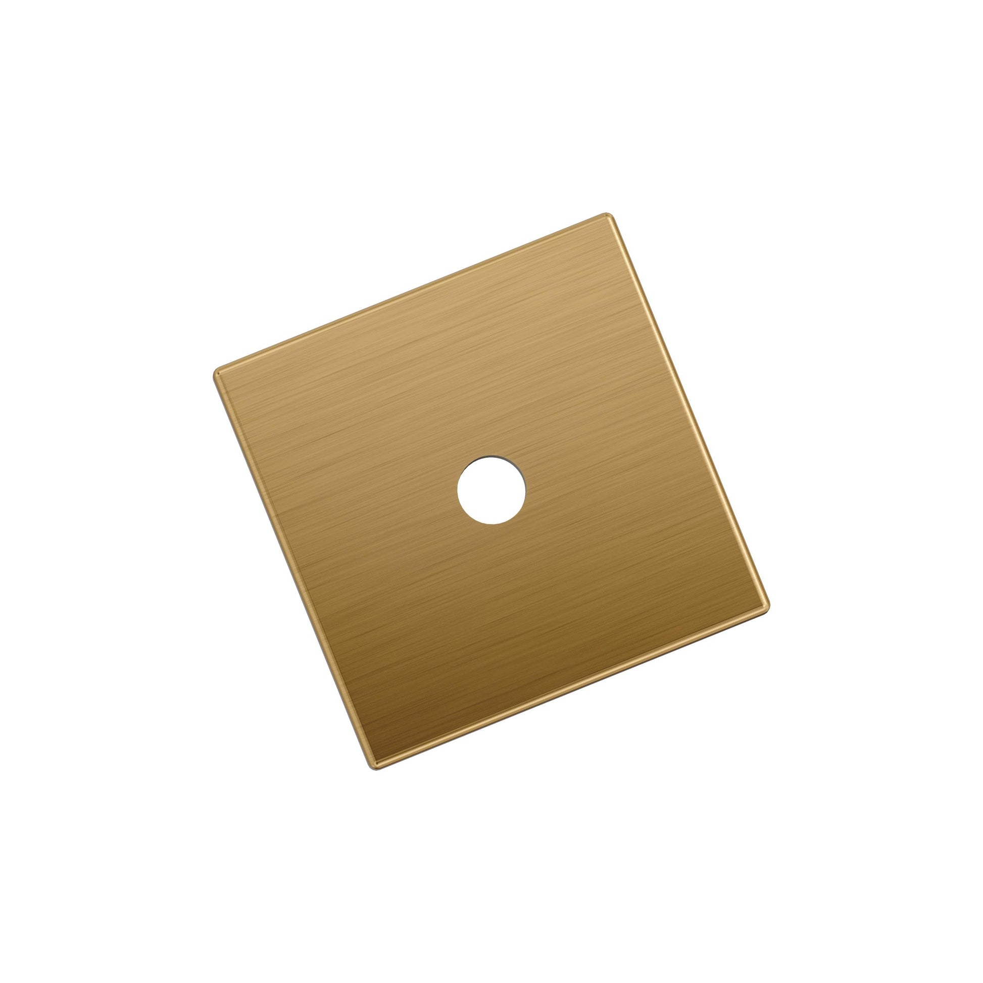 Amerock Ladera 1-3/16" Square Cabinet Knob Backplate, Champagne Bronze
