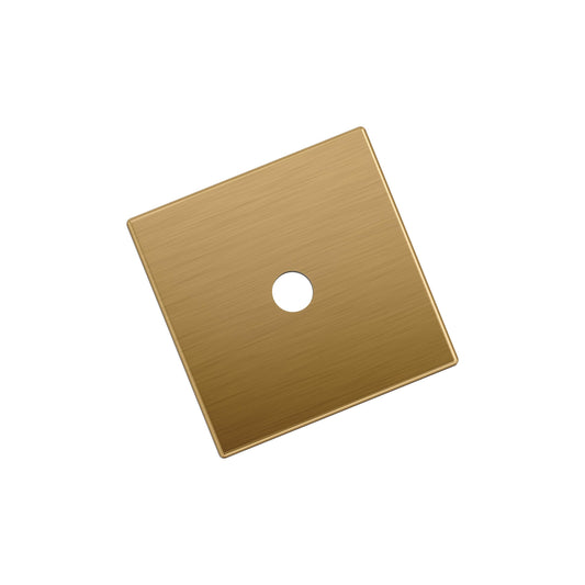 Amerock Ladera 1-3/16" Square Cabinet Knob Backplate, Champagne Bronze