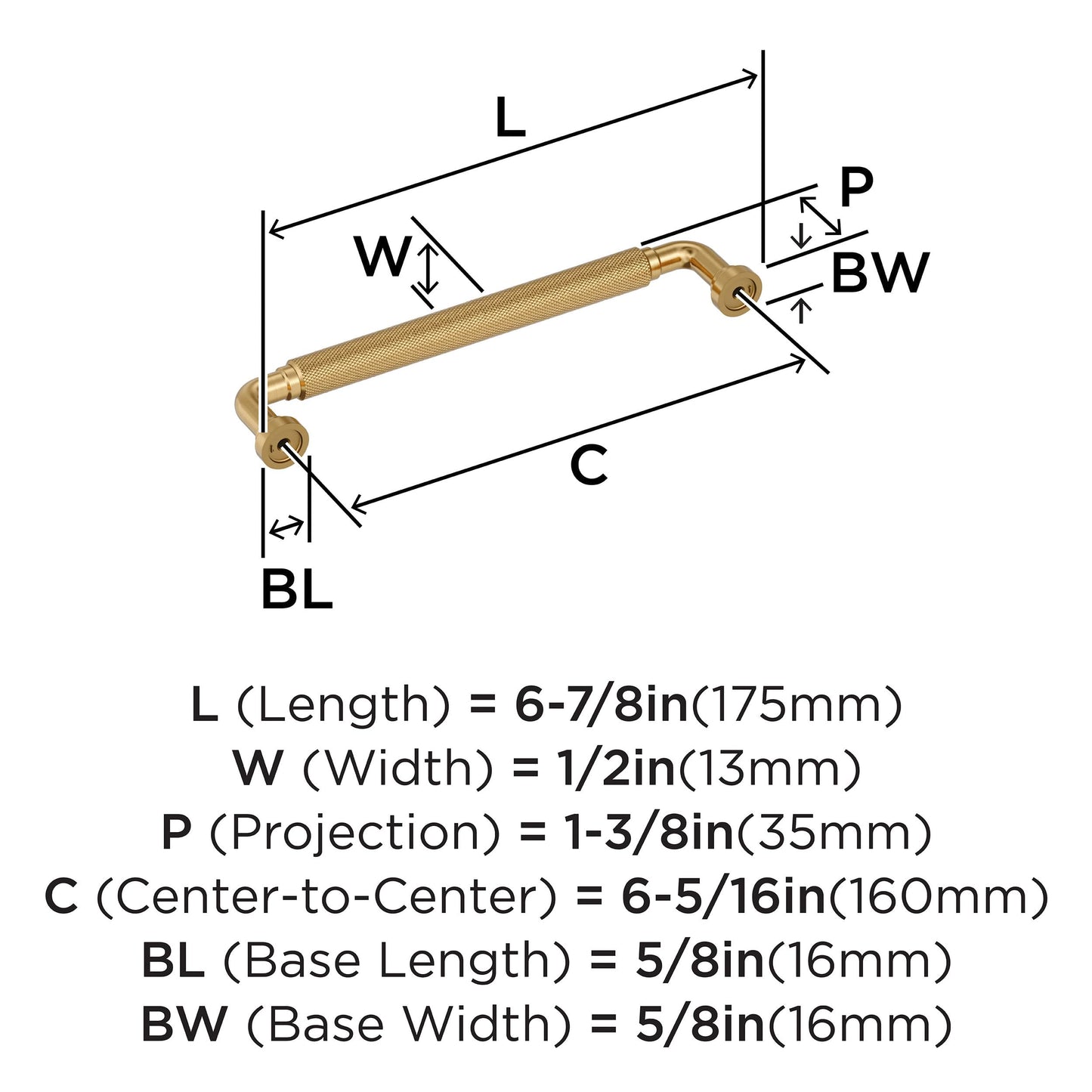 Amerock Collet 6-5/16" Cabinet Pull, Champagne Bronze (BP37684CZ)