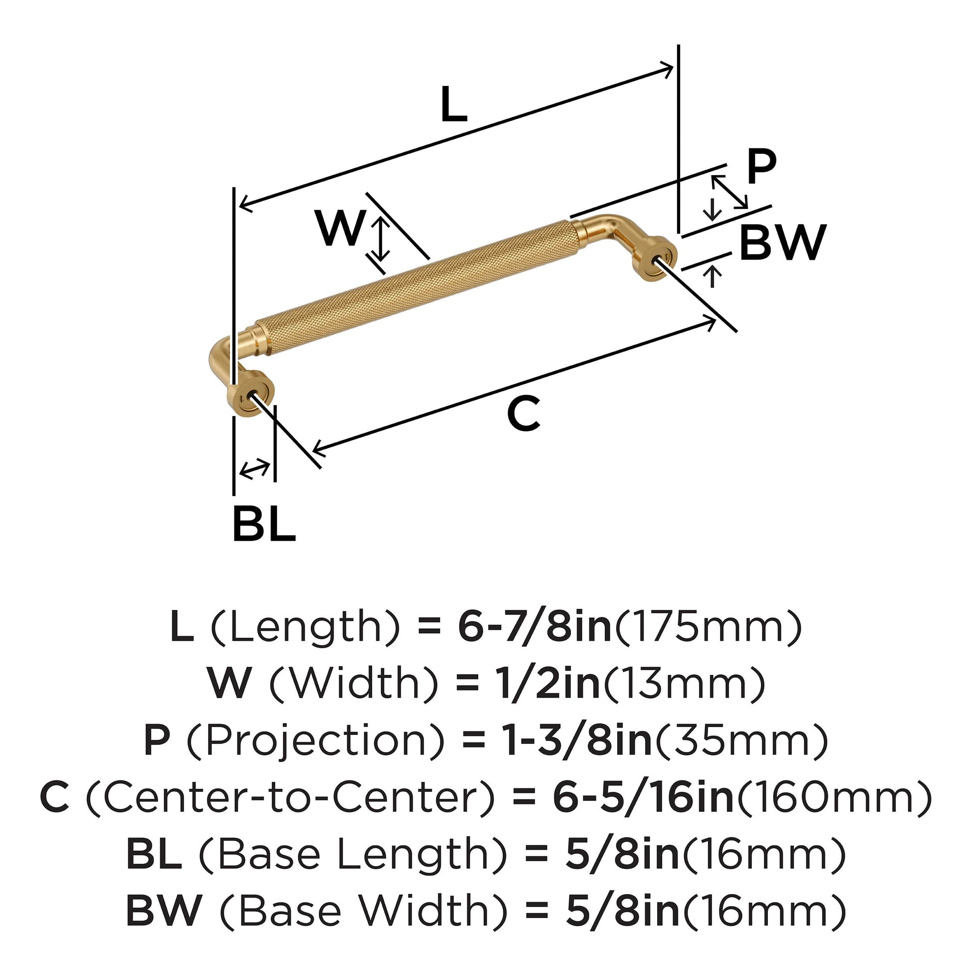 Amerock Collet 6-5/16" Cabinet Pull, Champagne Bronze (BP37684CZ)