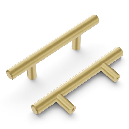 Hickory Hardware Bar Pull 2-1/2" (64mm) Royal Brass Cabinet Handle