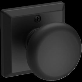 NEW Baldwin Satin Black Round Non Turning Dummy Knob Square Rose