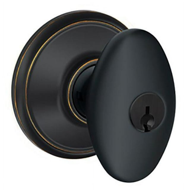 NEW Schlage Siena Aged Bronze Keyed Entry Door Single Cylinder Exterior - Landmark Auction Co