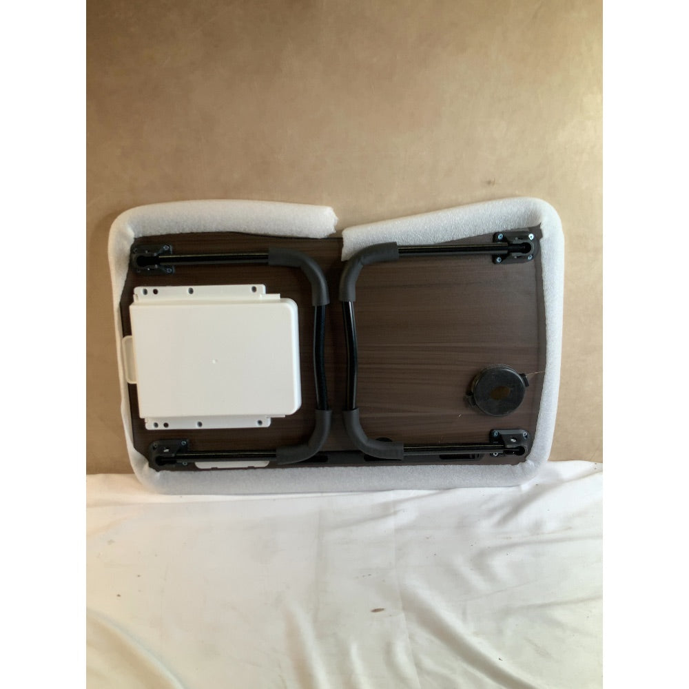 Zapuno Laptop Lap Desk, Foldable Laptop Table Tray with 4 USB Ports Storage Drawer and Cup Holder, Lap Bed Desk Notebook Stand Laptray Portable Standing Table for Bed Couch Floor